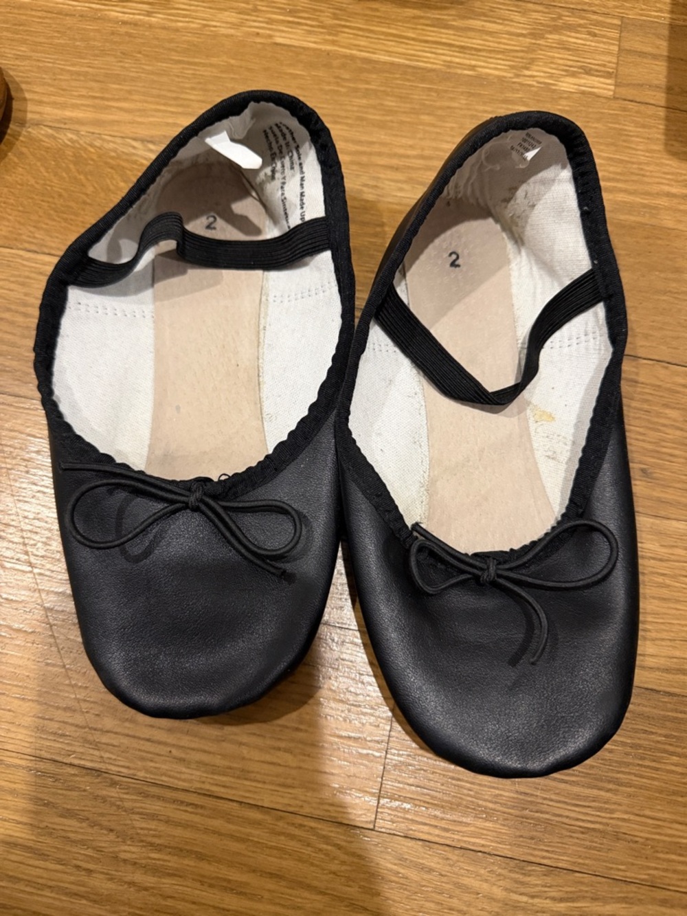 Kids Black dance shoes with Elastic Strap